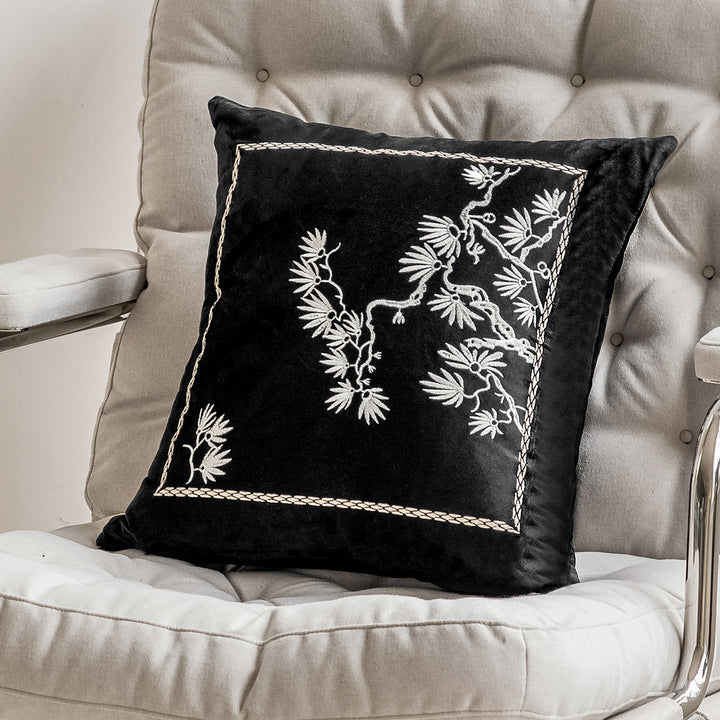 Elegant decorative pillow with zebra pattern
