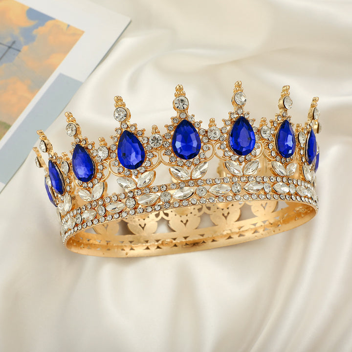 Ladies Luxurious Festive Crown with Shining Gemstones Stornfield