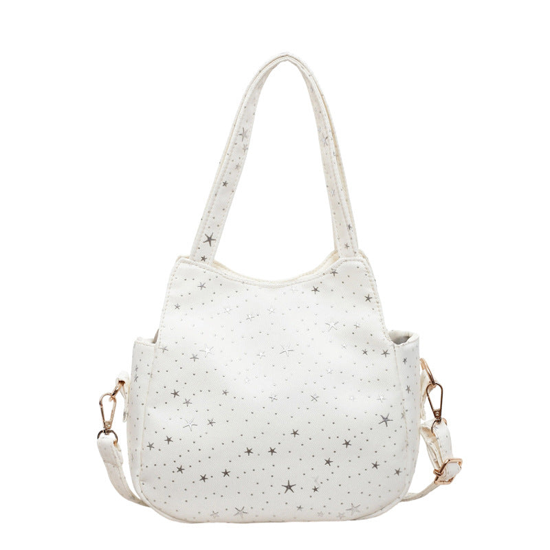 WoStar-Patterned Canvas Hobo Bag Stornfield