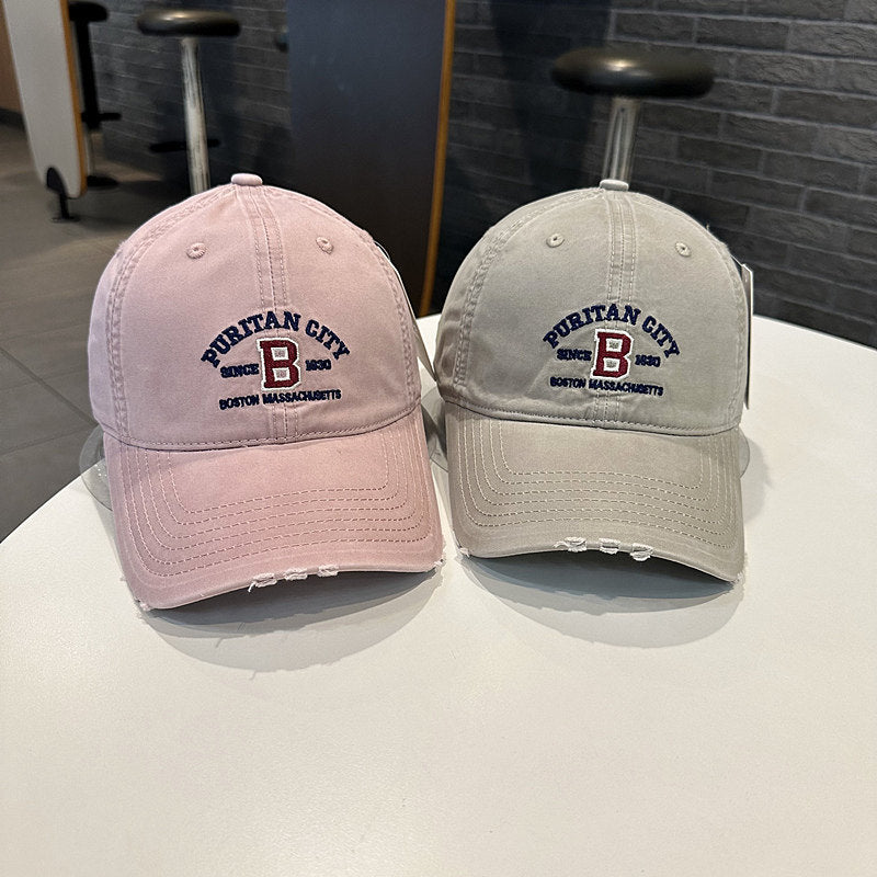 Men's Vintage-Inspired Embroidered Baseball Cap Stornfield