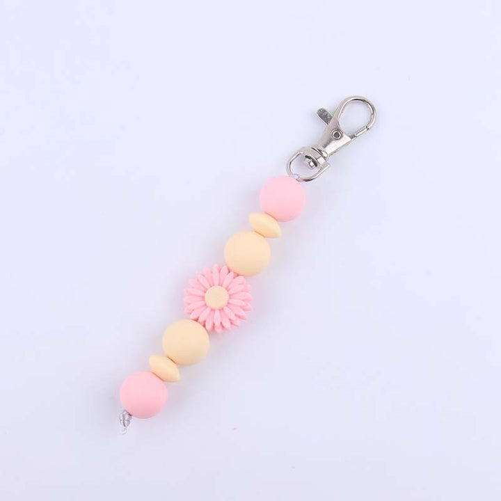 Decorative Silicone Beaded Keychain Holder Stornfield