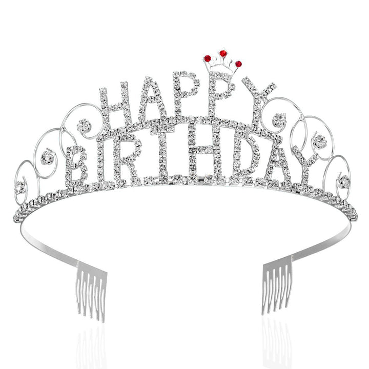 Women's Decorative Hair Crown with Birthday Inscription Stornfield