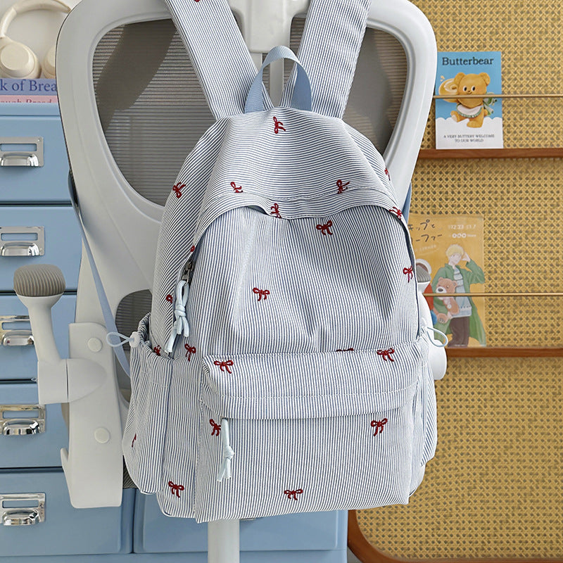 Striped Casual Backpack Stornfield