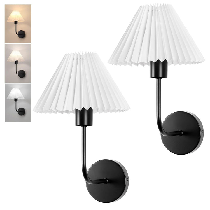 Decorative Pleated Shade Wall Sconce