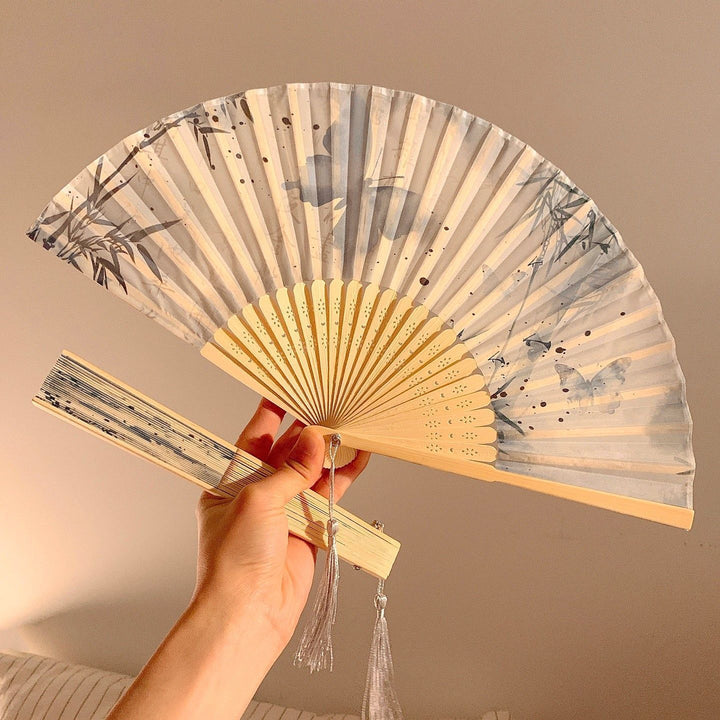 Handcrafted fan with elegant butterfly design Stornfield