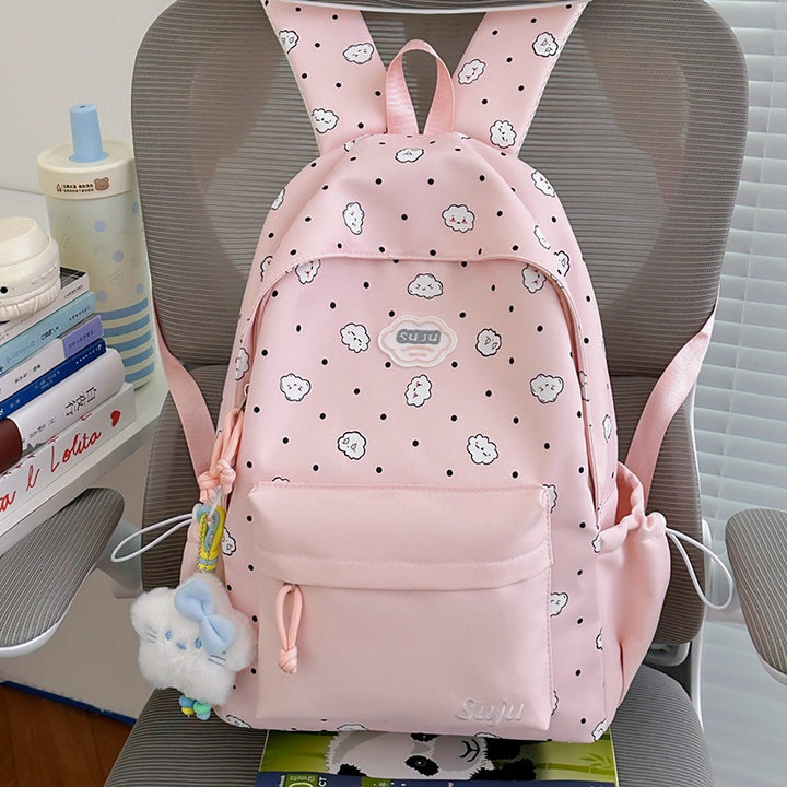Fun Cloud-Patterned Casual Backpack Stornfield