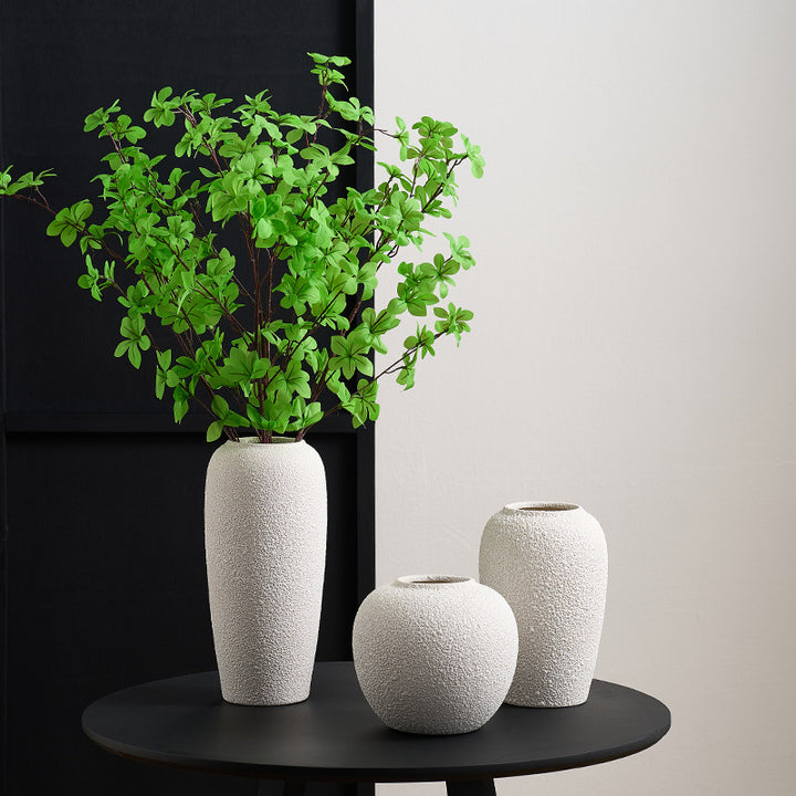 Stylish ceramic vase with textured design Stornfield