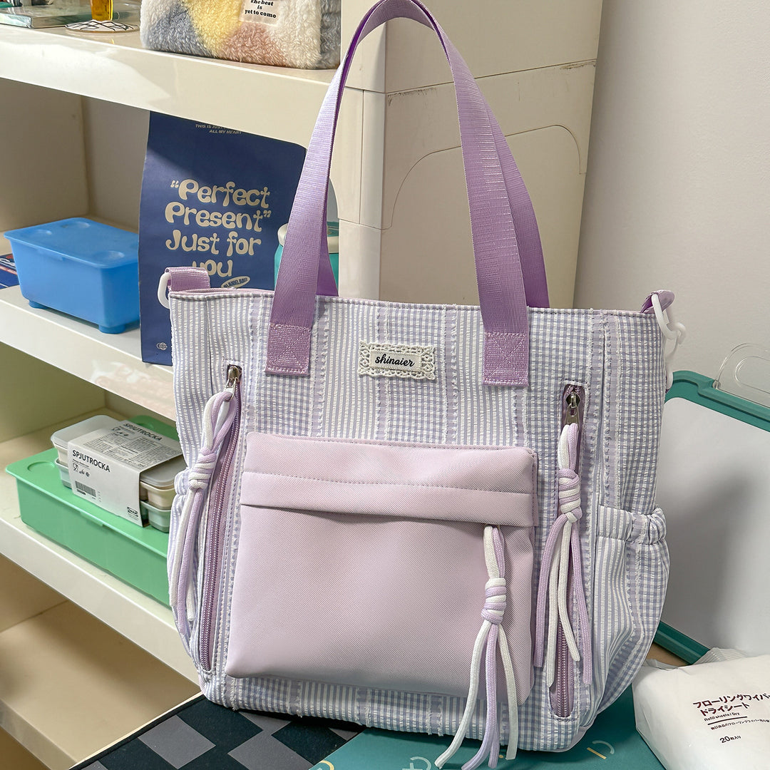 Multi-Functional Striped Backpack Stornfield