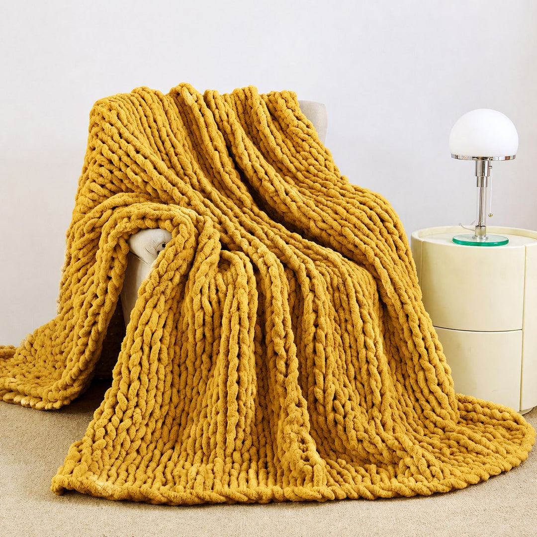Cozy Knit Throw Blanket