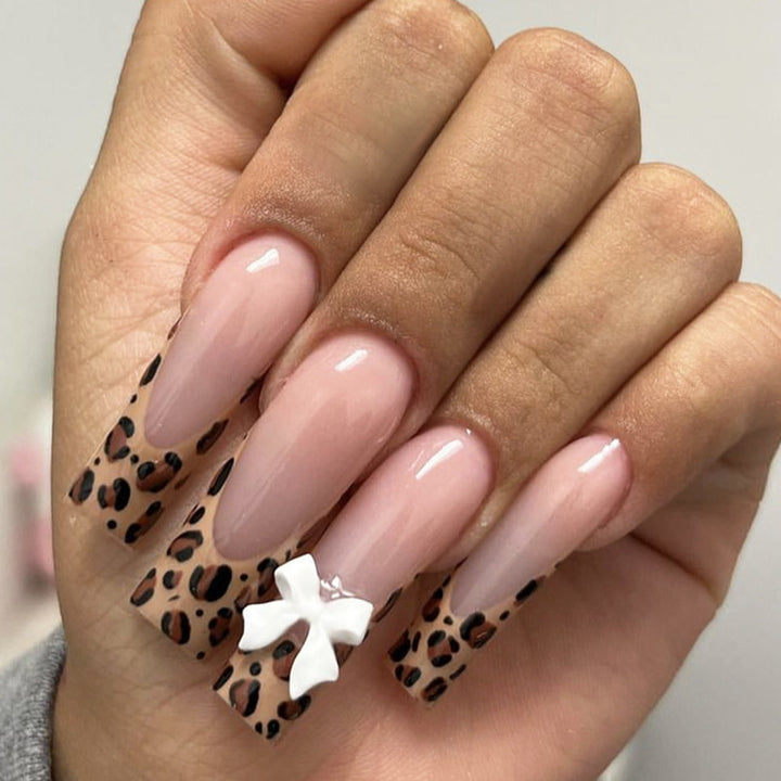 Artistic Leopard Print Press-On Nails Stornfield