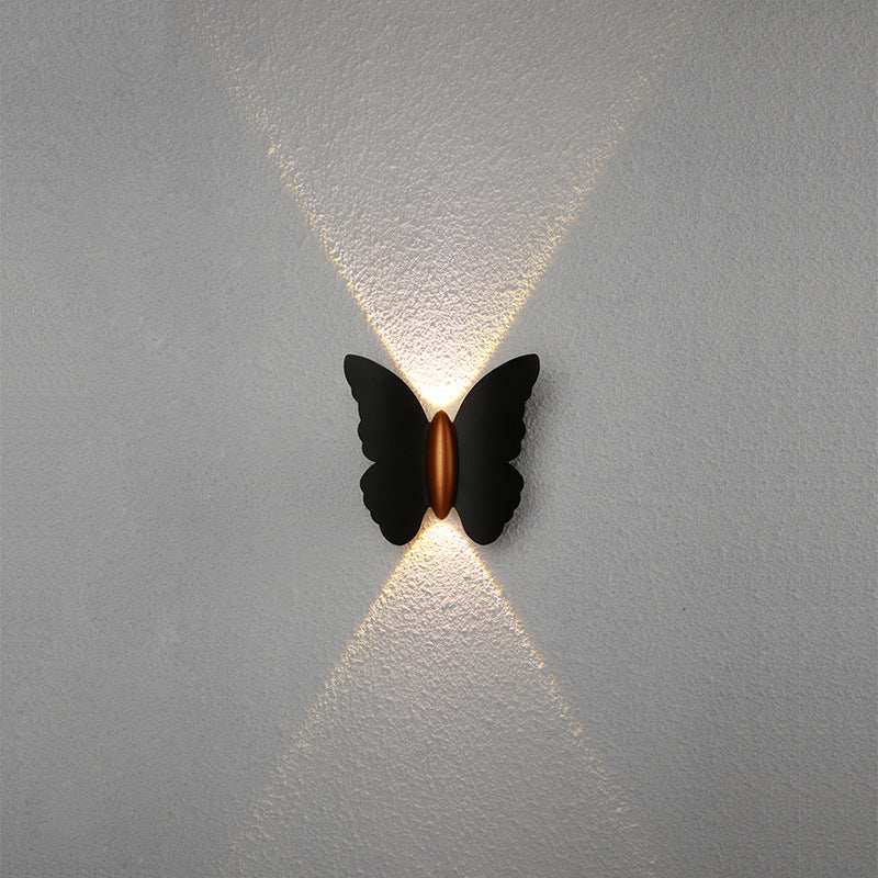 Creative Butterfly Shape Outdoor Patio LED Wall Sconce Lamp | Stornfield