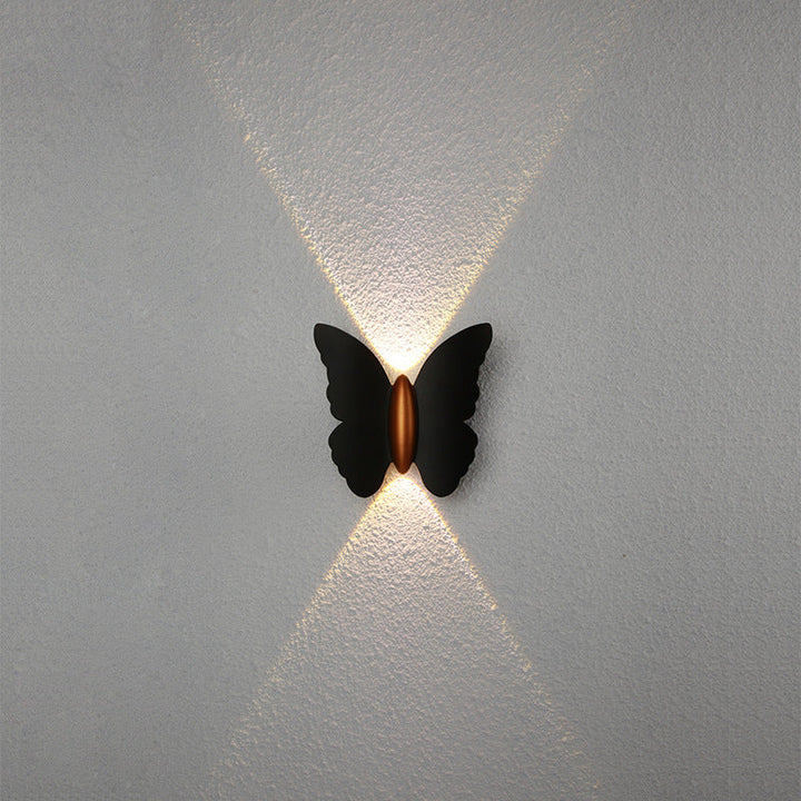 Creative Butterfly Shape Outdoor Patio LED Wall Sconce Lamp | Stornfield