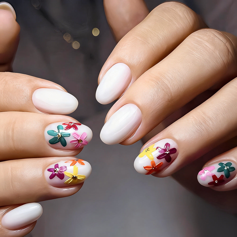 Floral Embellished Nail Art Set Stornfield