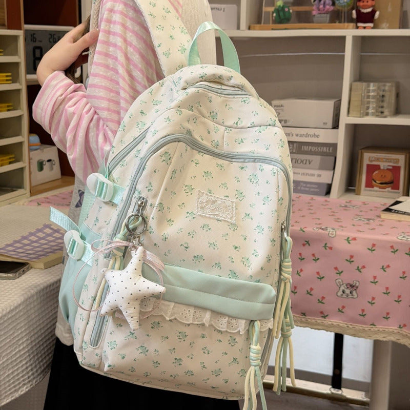 Stylish Floral Patterned Backpack Stornfield