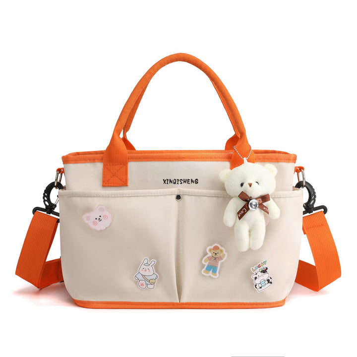 Multi-Pocket Floral Pattern Tote Bag Stornfield