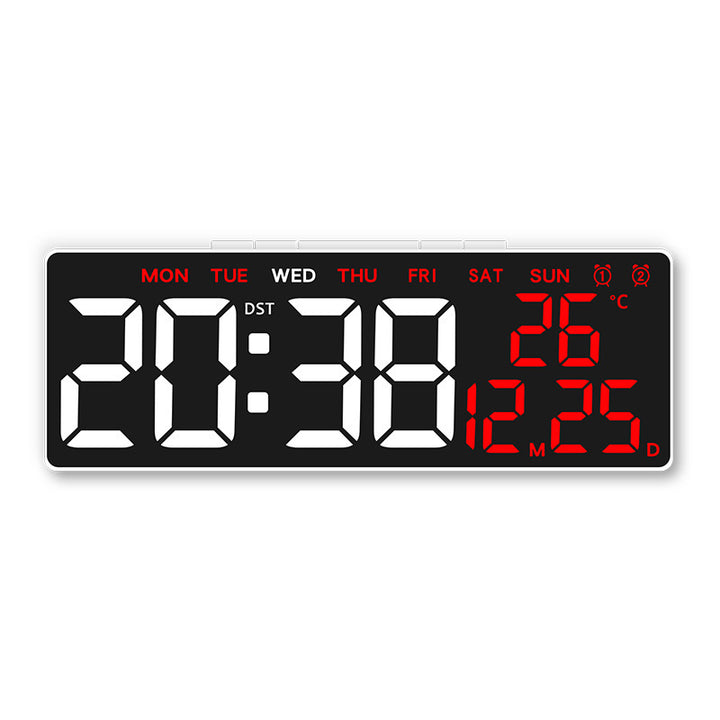 Digital alarm clock with large, clear LED display and temperature display Stornfield