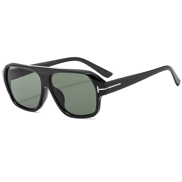 Women's fashionable sunglasses with distinctive geometry and brown lenses Stornfield
