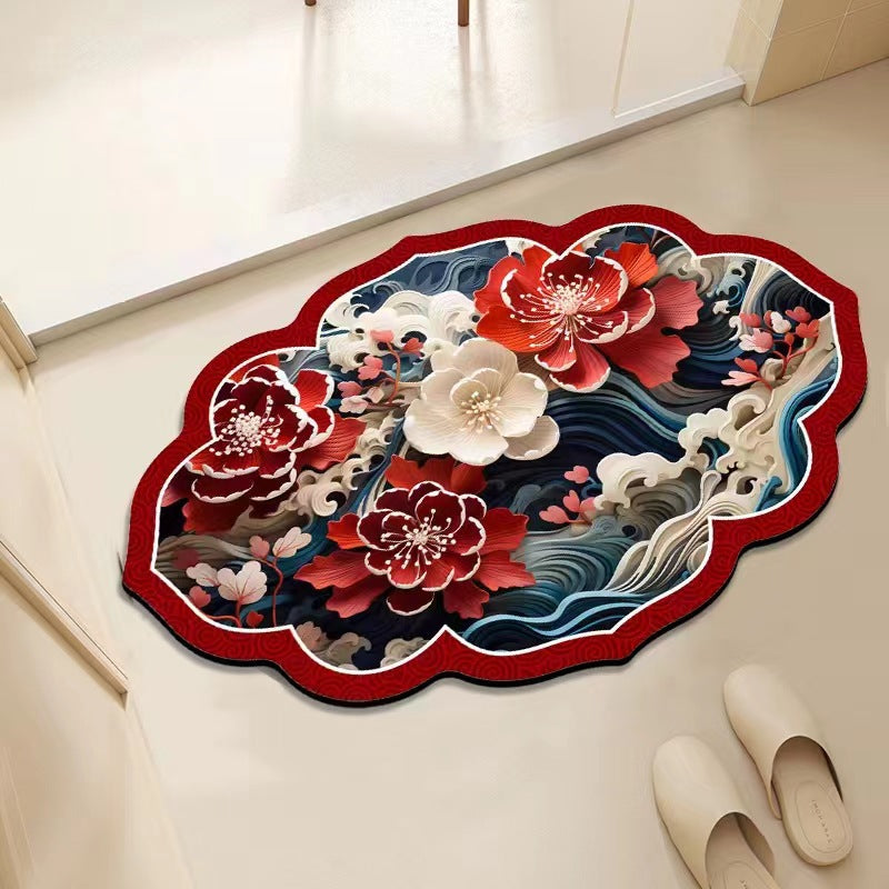 Floral Decorative Area Mat Stornfield
