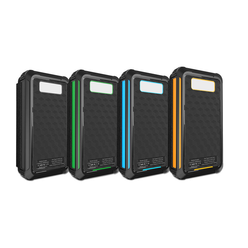 High-performance solar power bank with multi-charging options Stornfield