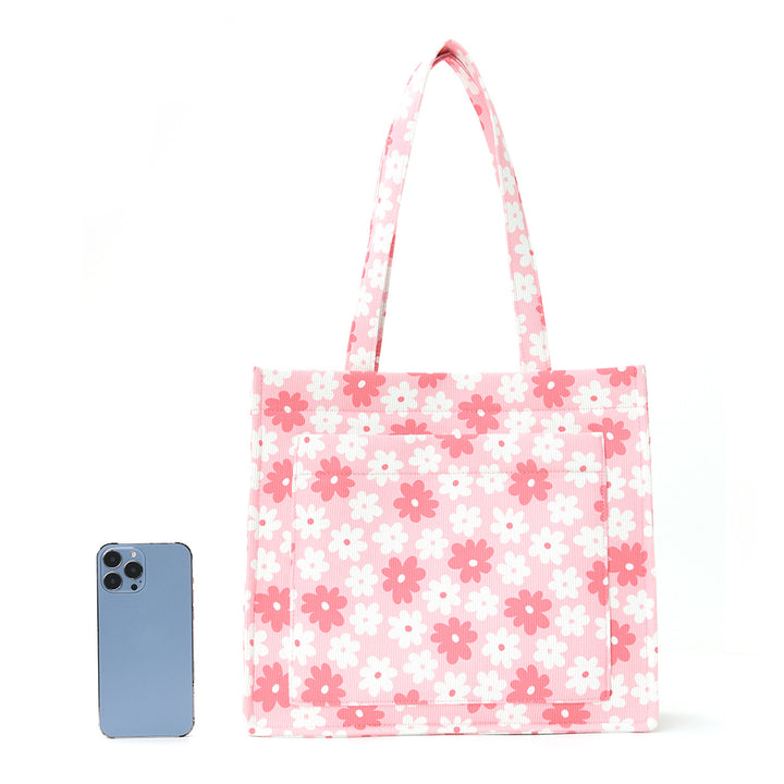 Trendy shopping bag with floral design Stornfield