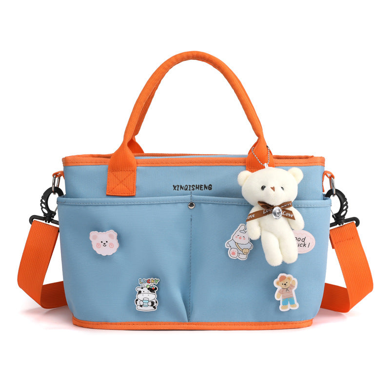 Multi-Pocket Floral Pattern Tote Bag Stornfield