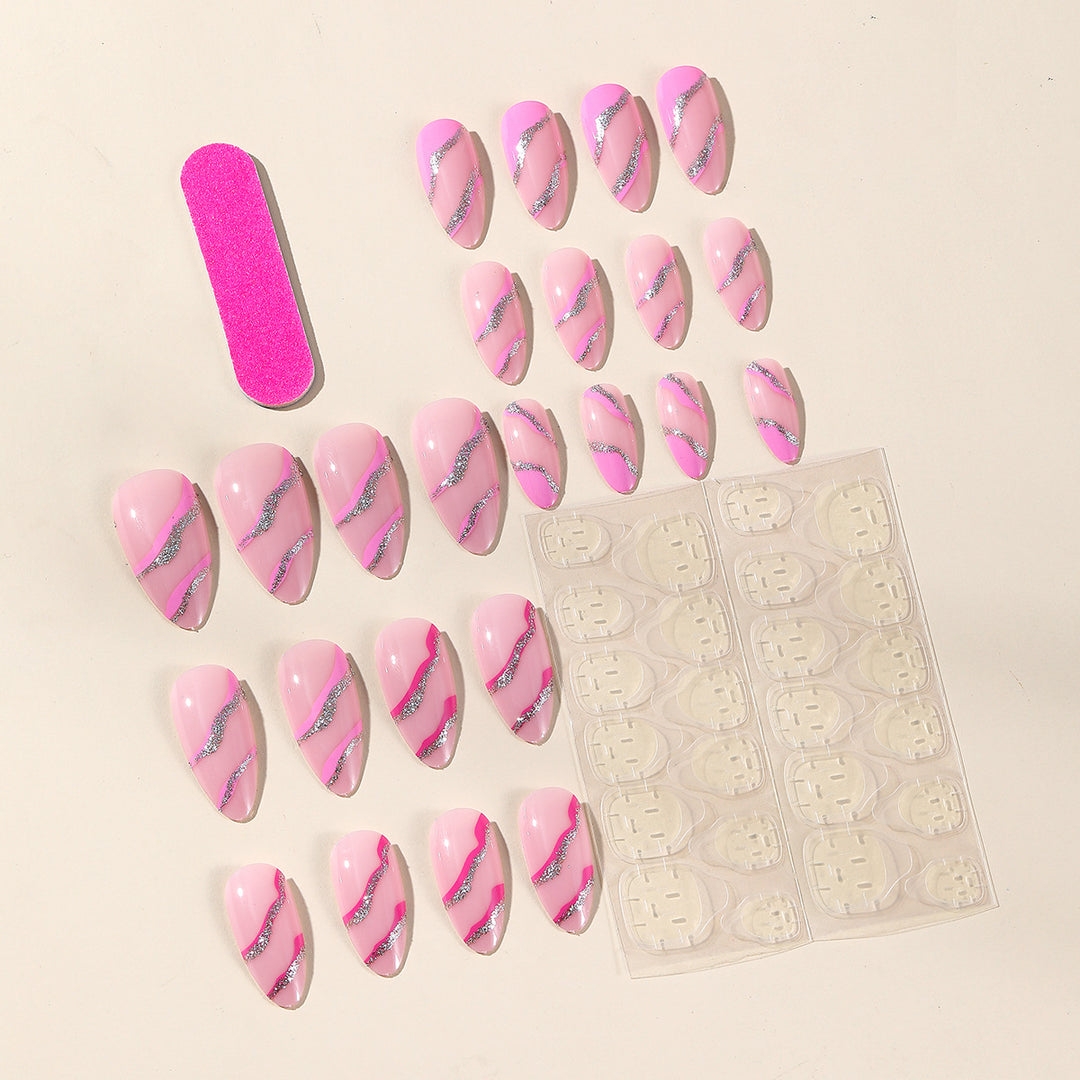 Stylish Glittery Stiletto Nail Art Stornfield
