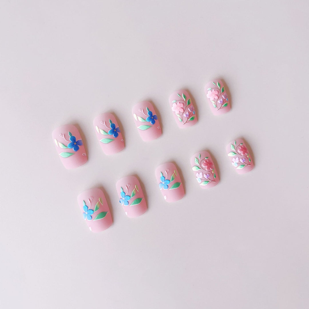 Nail art set with floral 3D embellishments Stornfield 1788017362