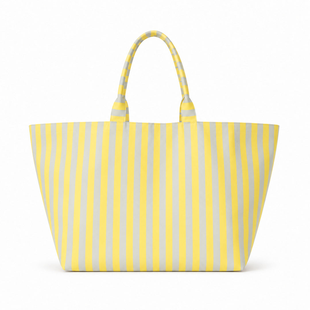Beach bag with width, water-repellent stripes Stornfield