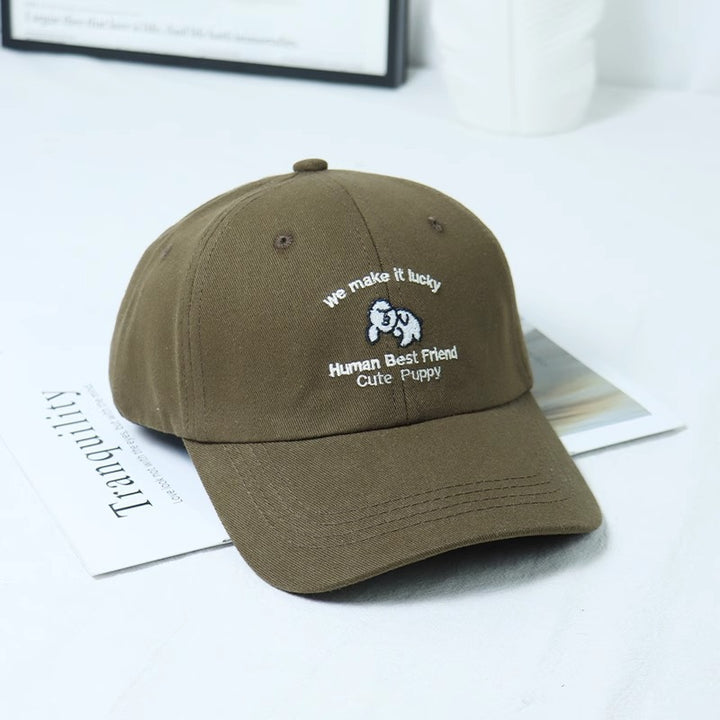 Women's Embroidered Puppy-Themed Baseball Cap Stornfield