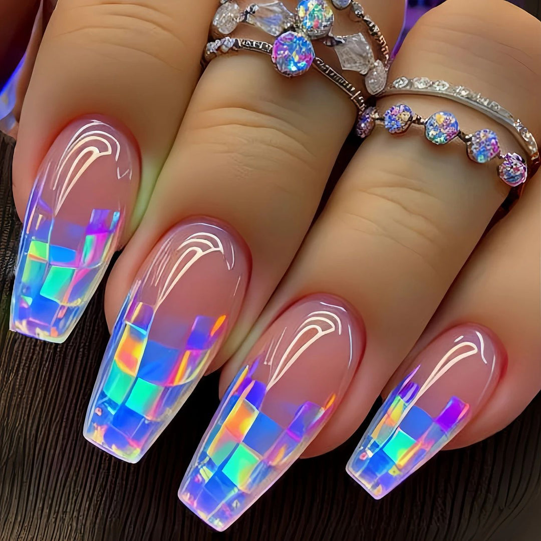 Iridescent Acrylic Nail Enhancements Stornfield