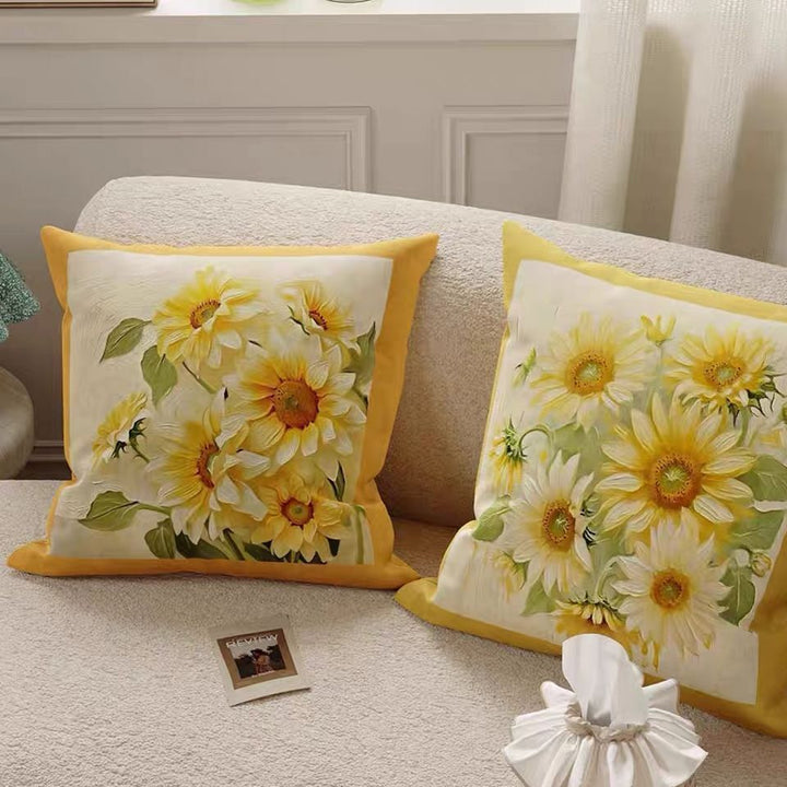 Decorative Floral Pattern Throw Pillow