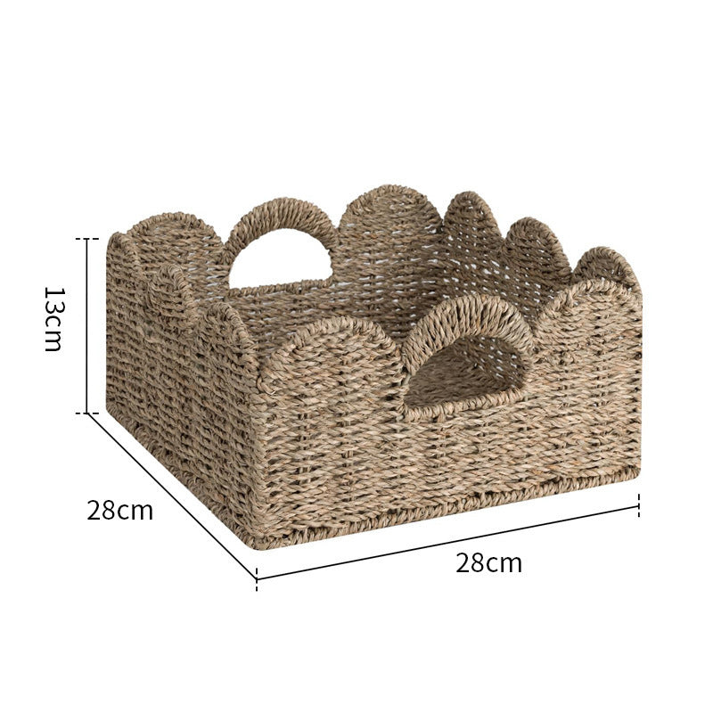 Decorative Storage Basket Made of Woven Natural Material Stornfield