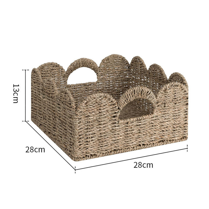 Decorative Storage Basket Made of Woven Natural Material Stornfield