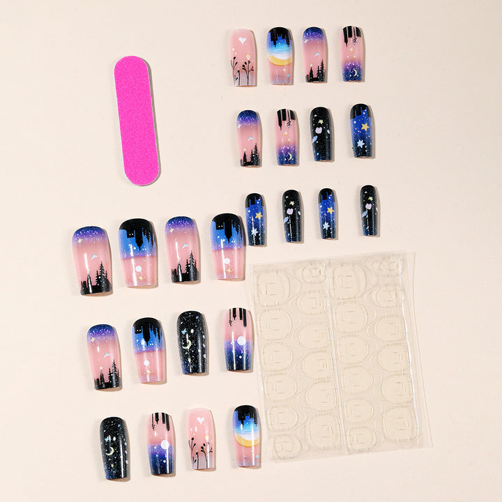 Celestial Themed Nail Art Design Stornfield