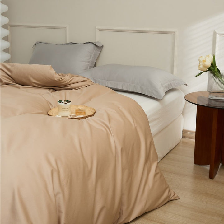 Cotton Renforcé Duvet Cover with Soft Touch Finish and Hidden Zipper
