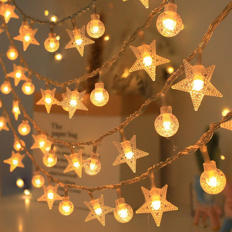 Globe LED String Lights With Waterproof Copper Wire And Textured Clear Bulbs Stornfield