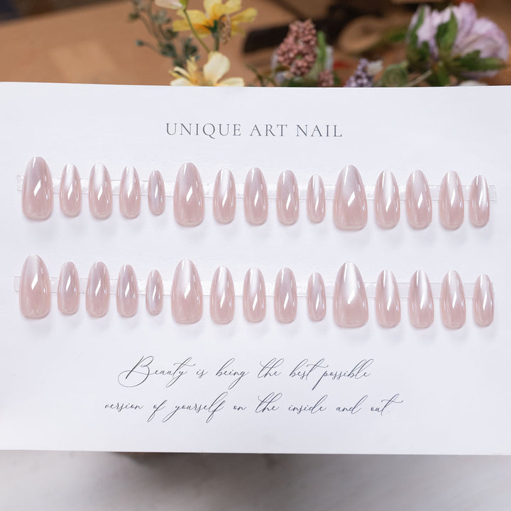 Glossy Durable Press-On Nail Set