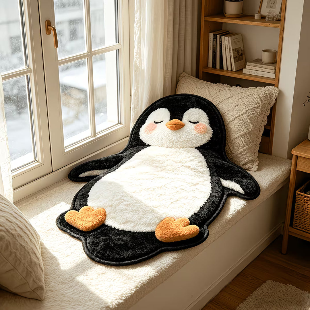 Cartoon Cat-Shaped Area Rug