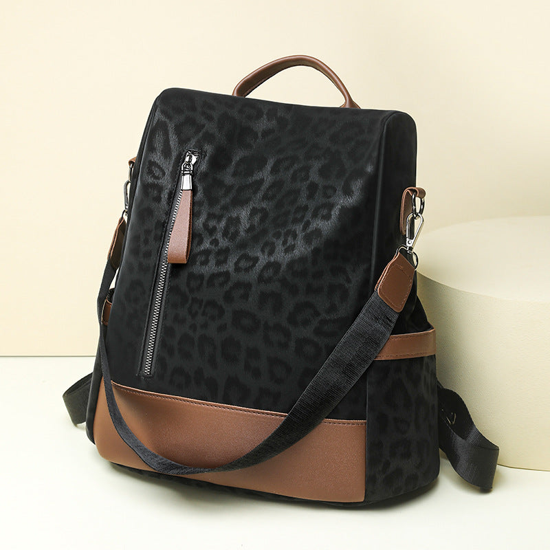 Chic Leopard Print Backpack Stornfield