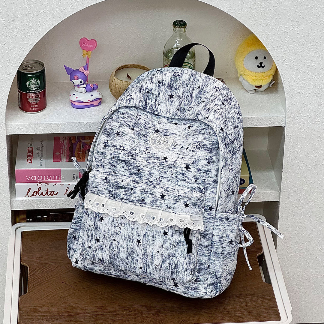 Cute Decorative Star-Embellished Backpack Stornfield