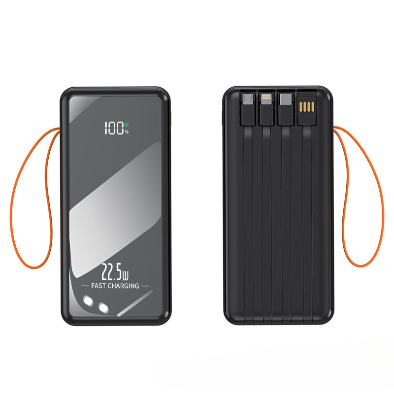 Multifunctional power bank with integrated charging cables and digital display Stornfield