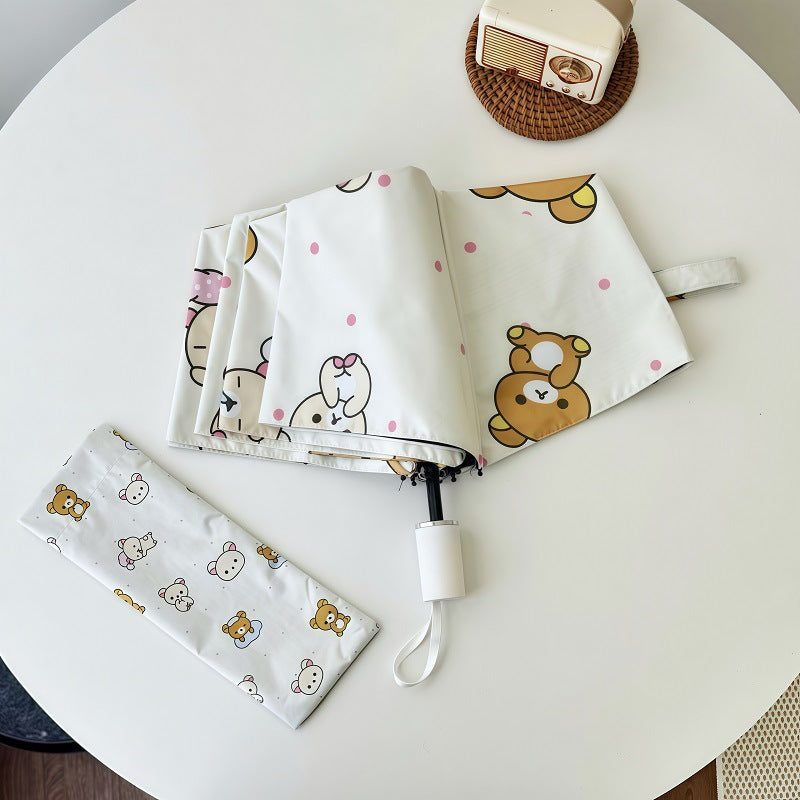 Women's Automatic Folding Umbrella with Cheerful Animal Designs Stornfield