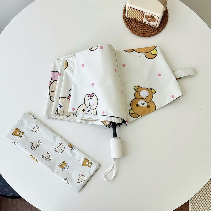 Women's Automatic Folding Umbrella with Cheerful Animal Designs Stornfield