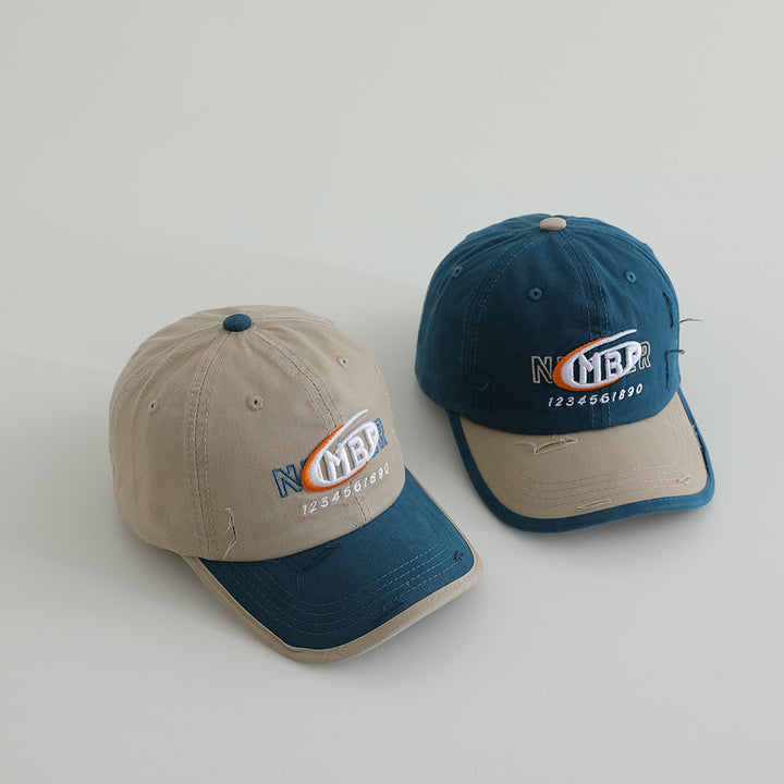 Men's Distressed Cotton Logo Baseball Cap Stornfield