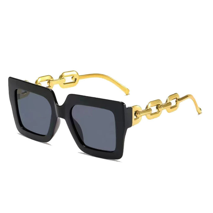 Women's sunglasses with eye-catching chain frame Stornfield