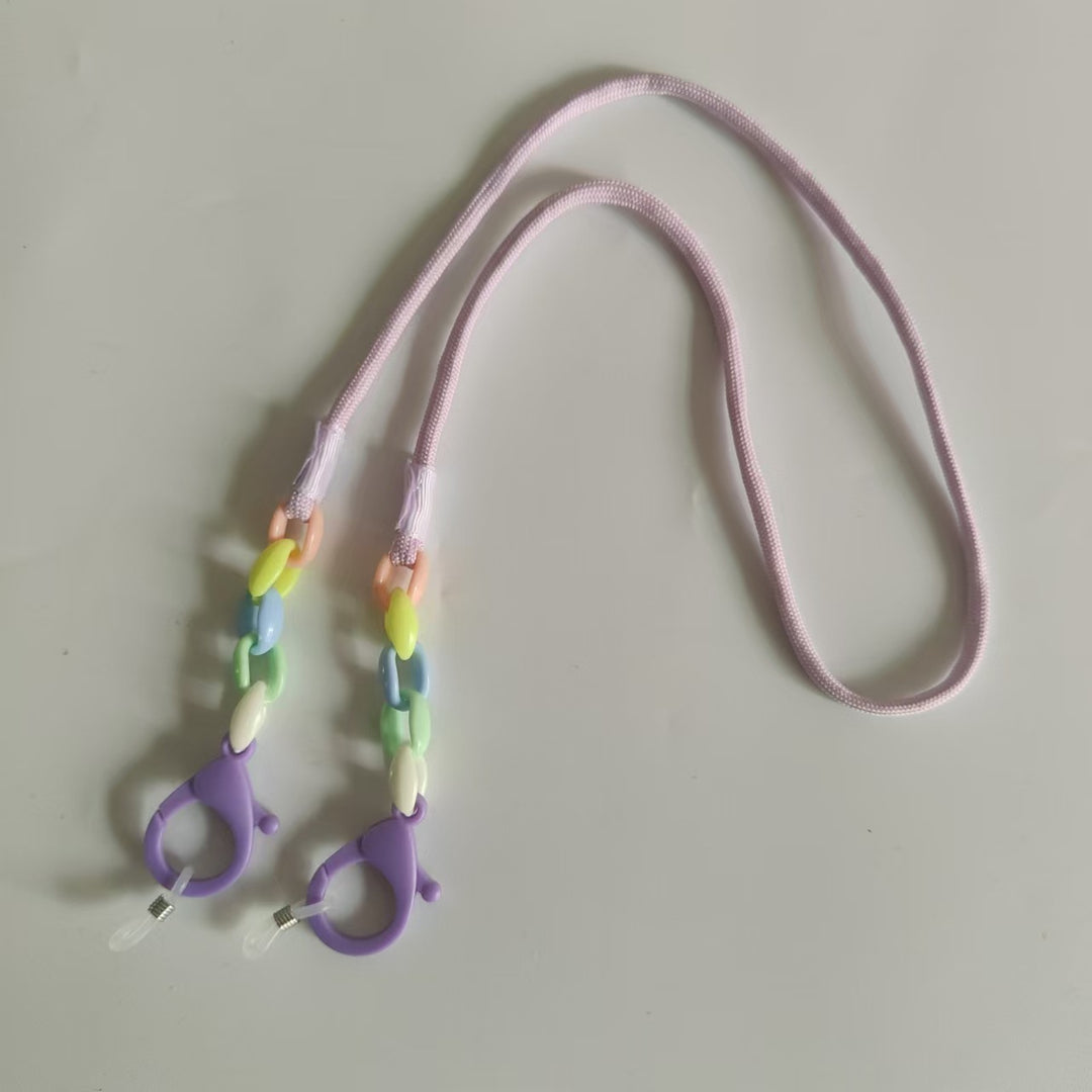 Glasses holder chain with Colorful beads and sturdy clips Stornfield