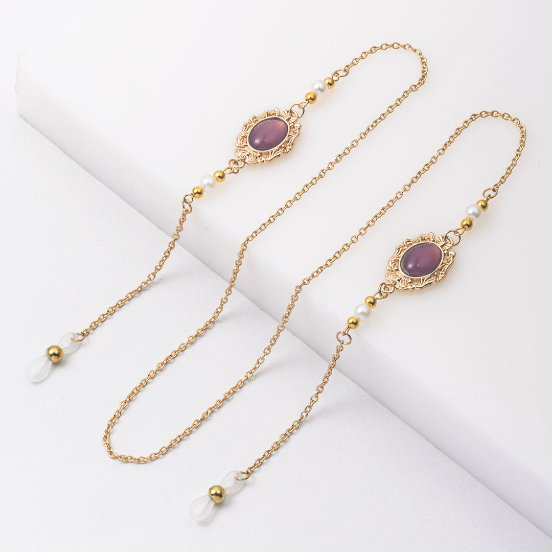 Elegant Eyewear Chain with Decorative Gemstones Stornfield