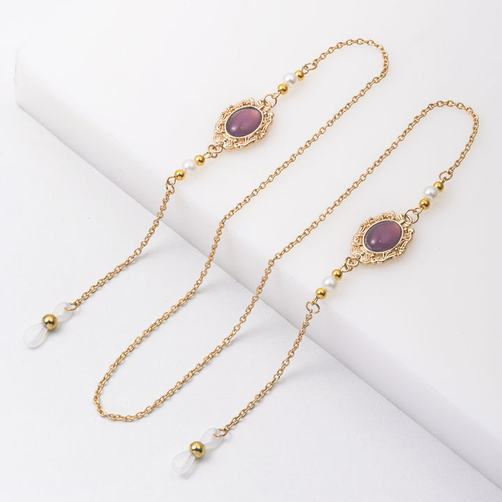 Elegant Eyewear Chain with Decorative Gemstones Stornfield