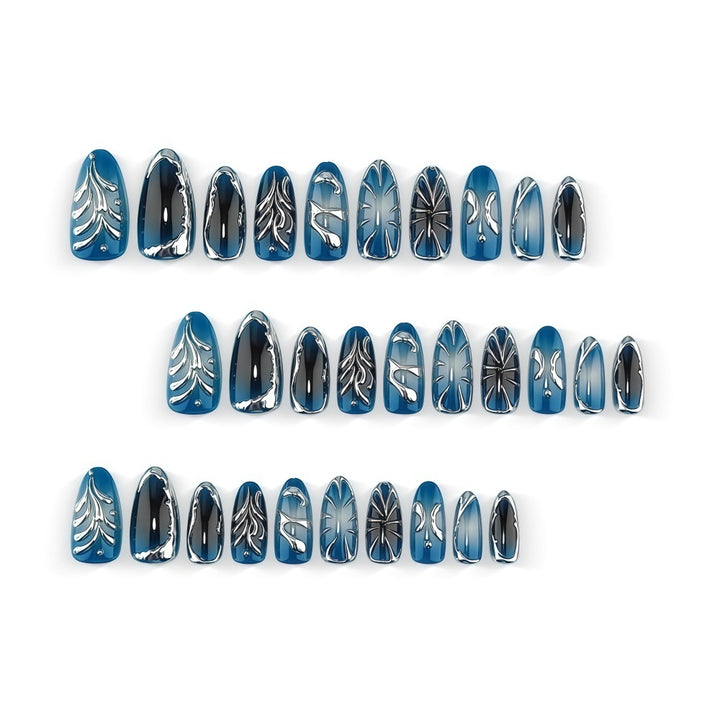 Artificial nails in the elegant leaf design Stornfield
