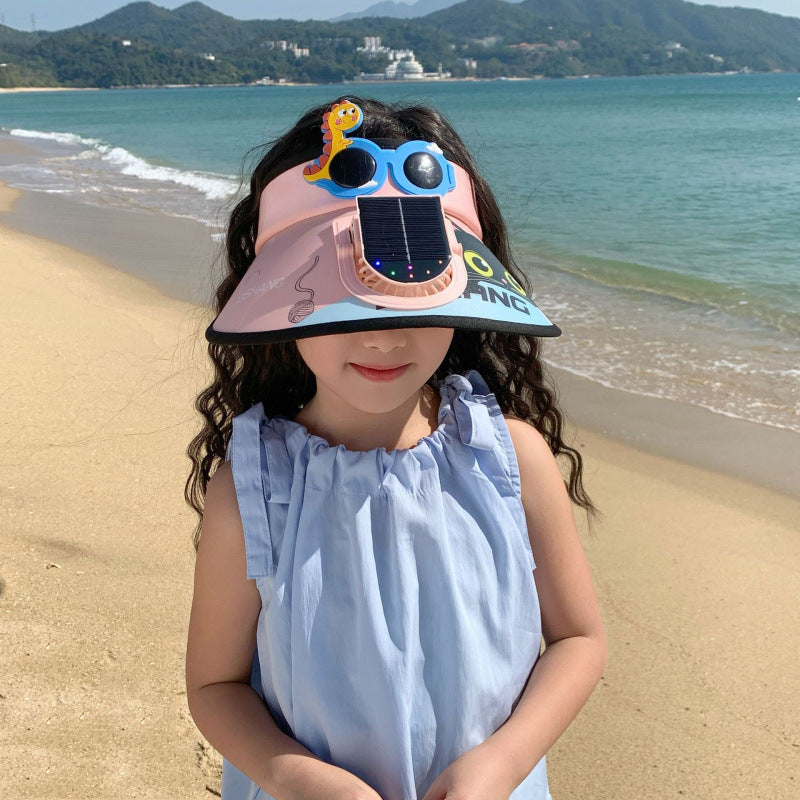 Solar Powered Fan Sunshade for Kids with Adjustable Closure Stornfield